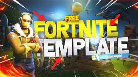 Free Fortnite Battle Royal Thumbnail Template Youtube