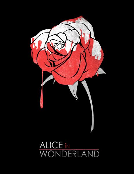 Minimalist Poster Alice In Wonderland Box Art Cover Lewis Carroll