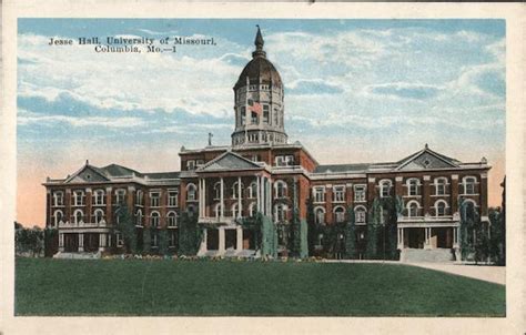 Jesse Hall University Of Missouri Columbia Mo Postcard