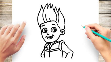 How To Draw Ryder From Paw Patrol Stayathome And Draw Witharticco