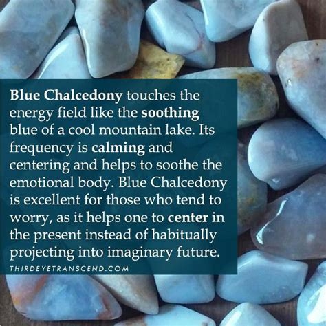 Thirdeyetranscend On Instagram “blue Chalcedony Is Excellent For Those