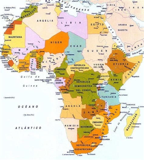 Total 74 Imagen Mapa De Africa Con Nombres En Español Mx