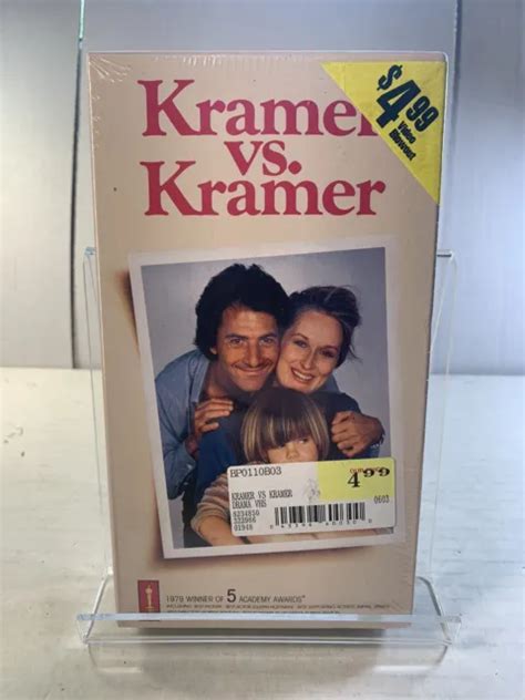 Vintage Kramer Vs Kramer Dustin Hoffman Sealed Vhs Video Tape Movie