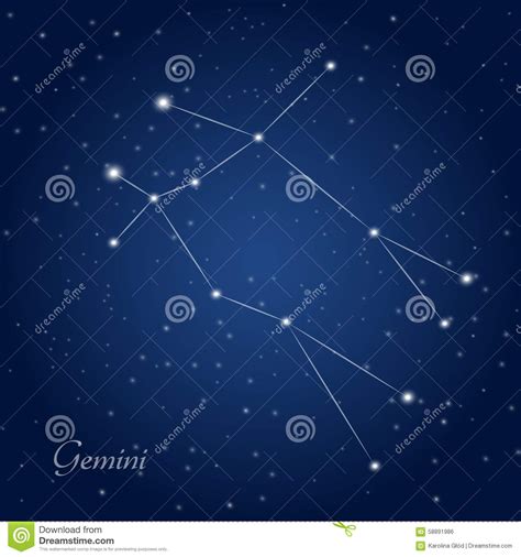 Gemini Constellation Royalty Free Stock Photography
