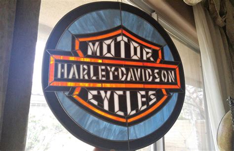 Harley Davidson Stained Glass 1853067116