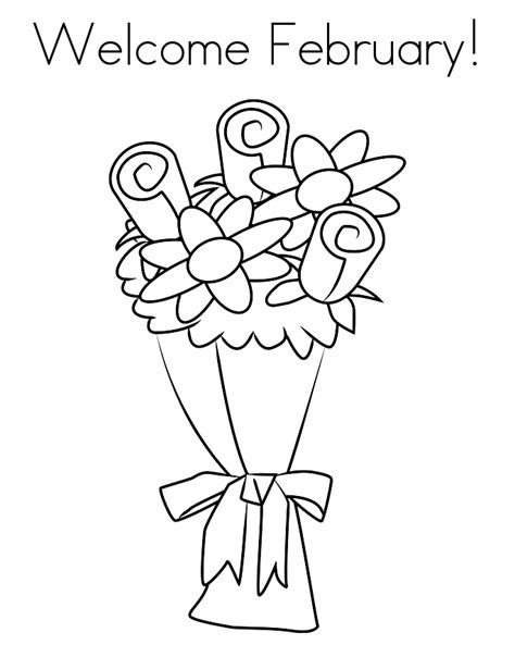 February Coloring Pages Free Printable