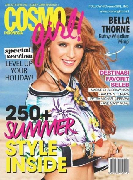 Bella Thorne Cosmo Girl Magazine June 2014 Cover Photo Indonesia