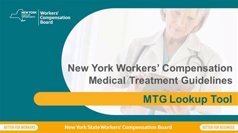 New York Workers Compensation Medical Treatment Guidelines Lookup Tool