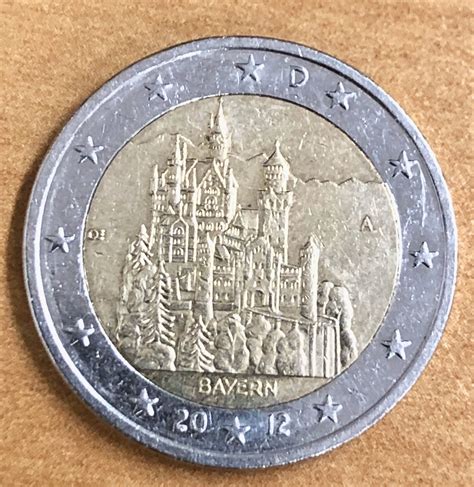 2 Euros Coin Germany 2012 Bayern A Berlin Etsy Custom Coins