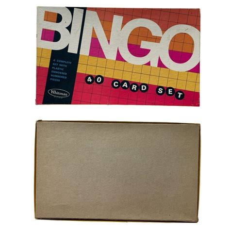 Vintage Games Vintage Bingo Whitman Game 4 Card Set 4709