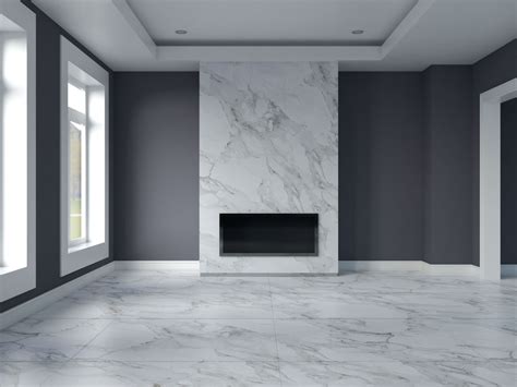 White And Grey Marble Floor Flooring Ideas