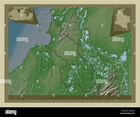 Sucre Departamento De Colombia Mapa De Altura Coloreado En Estilo