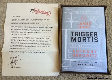 The Book Bond Trigger Mortis Limited Edition Proof
