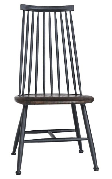 In addition the welds and joins used to assemble the chair can be seen under the varnish which all adds to the industrial look of the. Metal High Back Dining Chair