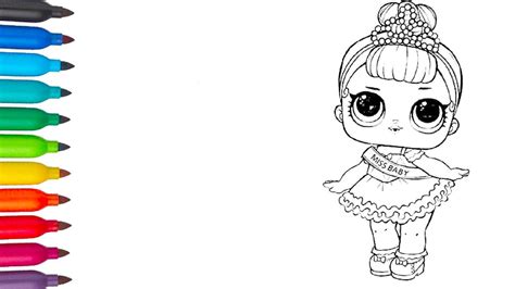 Missing someone when he is not with you you is really painful. LOL Surprise Miss Baby coloring pages | Coloring Book ...