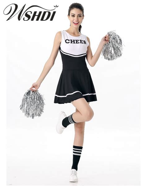 Direct Selling Sexy High School Girls Cheerleader Costume Cheer Cheerleading Mini Dress Cosplay