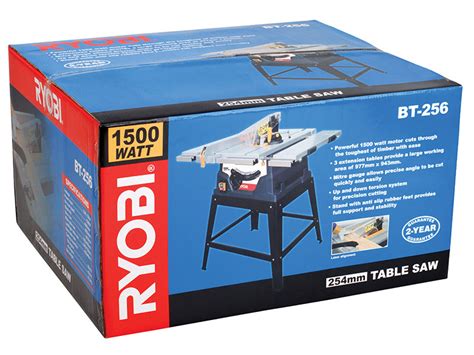 Power Tools Ryobi 1500w Table Saw 254mm Bt 256 Za