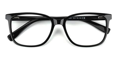 Defeny Rectangle Eyeglasses In Black Sllac
