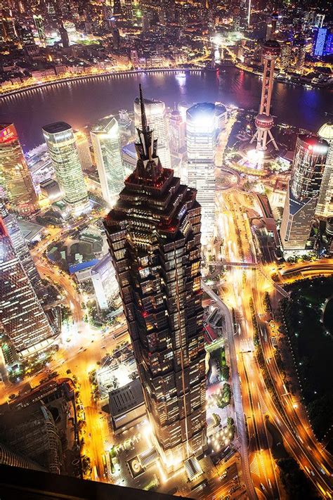 Jin Mao Tower By Stephan Kruse On 500px Asia Night Shanghai Skyline