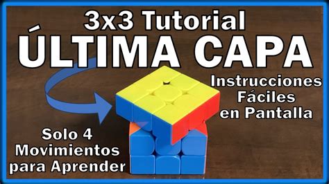 Resolver La Última Capa Capa Superior Cubo Rubik 3x3 Cómo Armar El