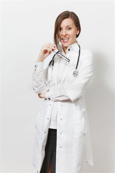 Smiling Confident Experienced Beautiful Young Doctor Woman With