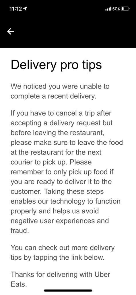 This Notice And Makes Me Filled With Anxiety Cause Never In My 6 5k Deliveries I Never Left With