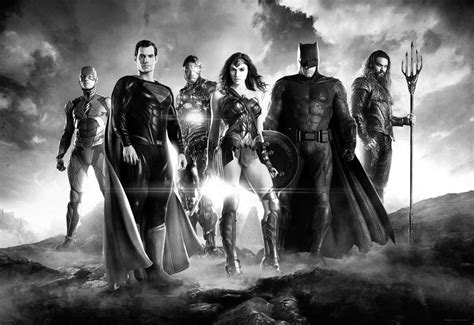 zack snyder s justice league reveals monochrome with justice is gray