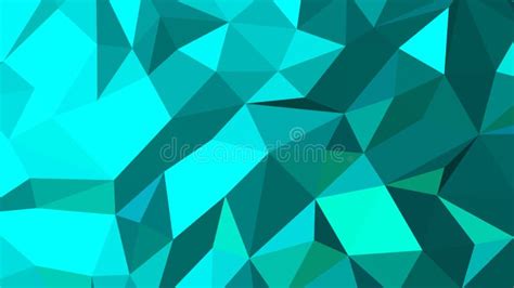 Dark Turquoise Abstract Background Geometric Vector Illustration Stock