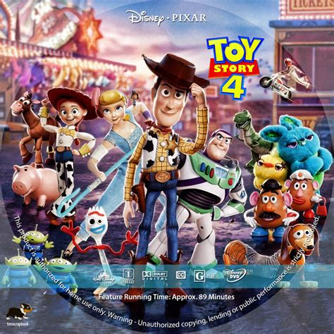 Toy Story 4 2019 R1 Custom Dvd Label Dvdcovercom