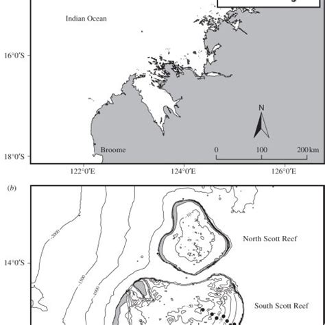 A Map Of Scott Reef On The Northwest Shelf Of Australia Where A Small