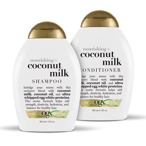 Ogx Nourishing Coconut Milk Shampoo And Conditioner Set Best Hair Product Deals On Amazon