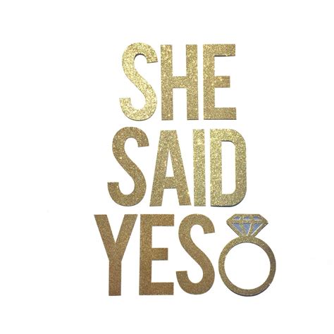 She Said Yes Photos She Said Yes Mini Banner Engagement Garland Engagement