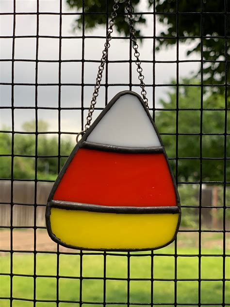 Stained Glass Candy Corn Candy Corn Stained Glass Candy Corn Etsy