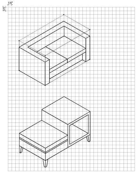 How To Draw Furniture In 3d With Pictures Drawing Furniture