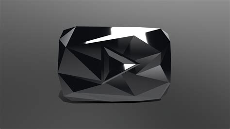 Youtube Diamond Play Button Download Free 3d Model By Ars 3d M