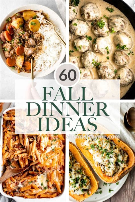 60 Fall Dinner Ideas Ahead Of Thyme