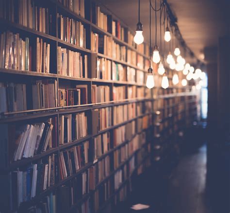 Photo Of Library With Turned On Lights Photo Free Book Image On Unsplash