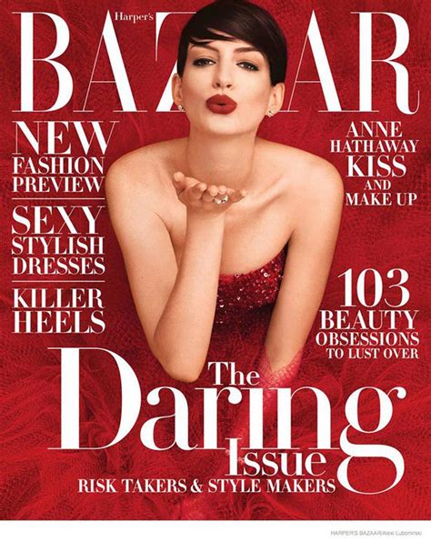 Anne Hathaway Topless For Harpers Bazaar Scandal Planet
