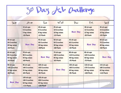 Rest at least one day between workout days. 30-day-workout-plan-for-women-to-do-at-home.gif (731×563 ...