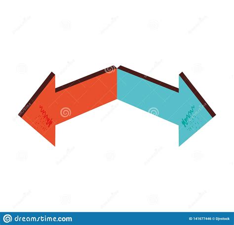 Set Of Arrows In Different Directions Stock Vector Illustration Of
