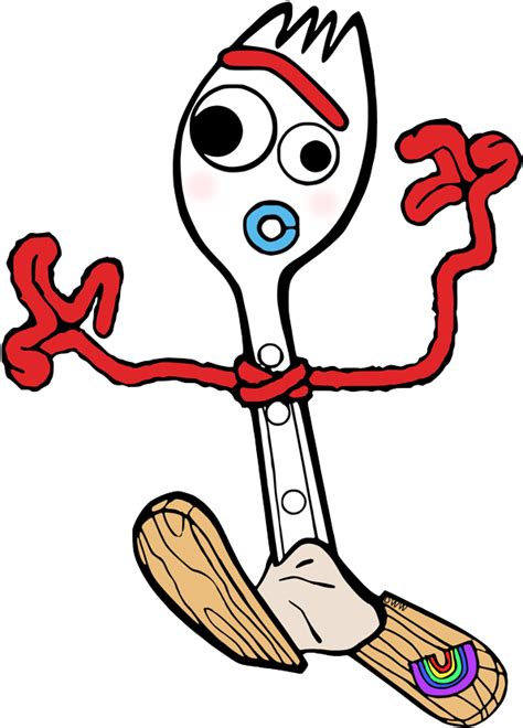 Forky From Toy Story 4 Coloring Page Free Printable Coloring Pages
