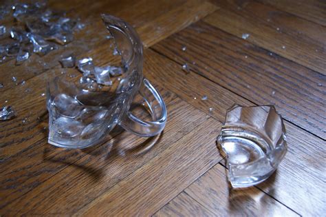 Woman Baffled By Riddle Of Smashed Glass Which Doesn T Fit Back Together