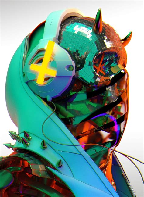 Pin By Anton Hobta On Sick 666 Mick Futuristic Art Cyberpunk Art