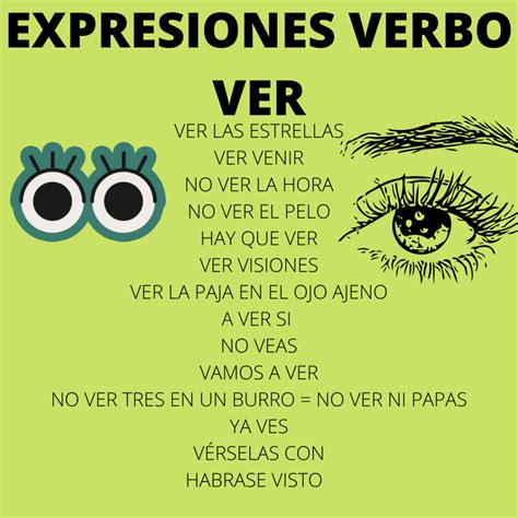 Ex Expresiones Idiom Ticas Con Verbo Ver Tollspanish