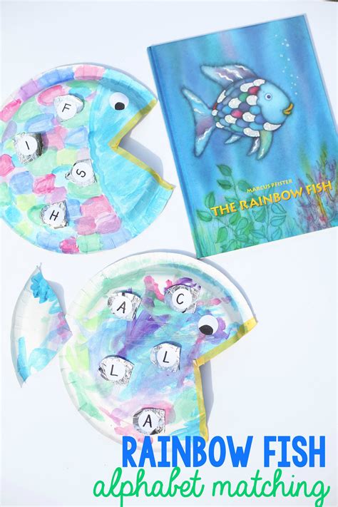 The rainbow fish play dough activity was inspired by the book the rainbow fish by marcus pfister (affiliate link). Rainbow Fish Alphabet Matching Craft | Rainbow fish ...