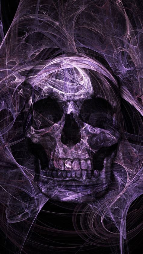 50 Free Purple Skull Mobile Wallpapers On Wallpapersafari