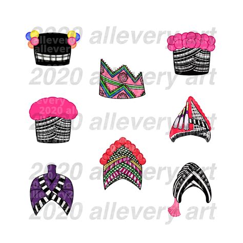 Hmong Hats For Women 8 Pack Png Svg  Hmong Digital Etsy Hmong Clothes Hmong Tattoo