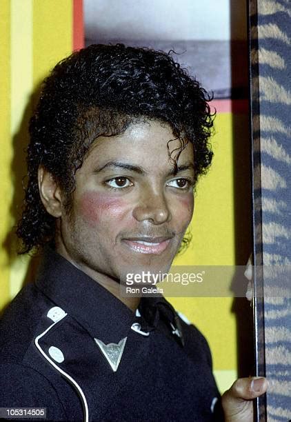 Michael Jackson Presented A Platinum Award For Thriller Photos And