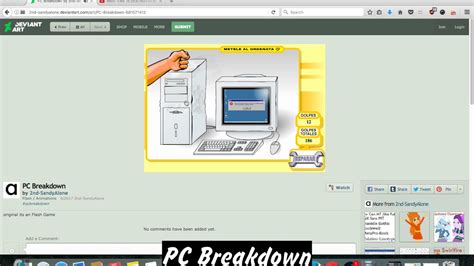 Pc Breakdown On Deviantart Flash Game Youtube