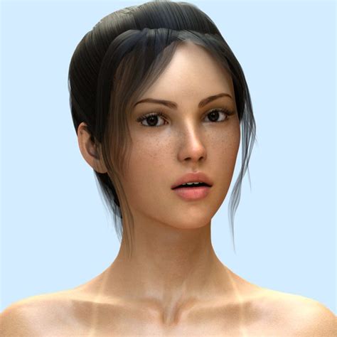 D Realistic Woman Naked With Tan Lines Turbosquid